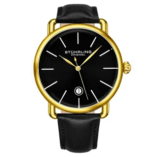 Schwarz und Gelbgold Agent Quartz 42mm