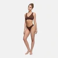 cfab (creamy fabrics) String Cotton String - 3er Pack-Braun-2XL