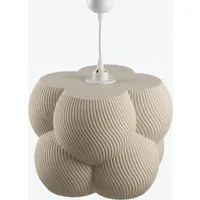 Roomberry Lampenschirm Bubble Hängelampe Pendelleuchte E27 rund, weiß beige rosa lila grau 25-35cm