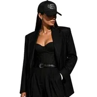 Dsquared2 Baseball Cap Gothic Icon Retro Basecap Cap Mütze Basebalkappe Unisex Großes Gothic Dsquared2 Logo (glänzend / 3D-Optik)