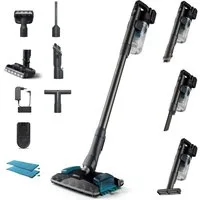 Philips Nass-Trocken-Sauger XC8055/01 Aqua Plus 8000 Series „Alleskönner“, 56,7 W, beutellos, mit bis zu 80 Minuten Laufzeit und adaptiver Saug- und Wischdüse
