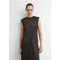 comma Blusentop Bluse Blusentop aus crinkled Plissée