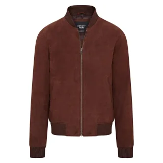 Weiche MA-1 Varsity Bomberjacke aus Ziegenwildleder f�r Herren - Dalian