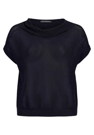 Betty Barclay - Lochstrick-Pullover dunkelblau - Gr. - 44