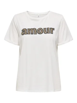 ONLY - T-Shirt - Onlline weiß - Gr. - L