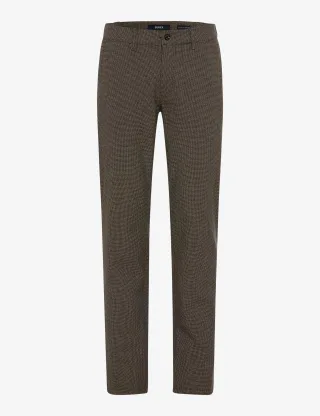 Eurex Herren Flatfronthose Style THILO BROWN, dunkelbraun, Gr. 255U