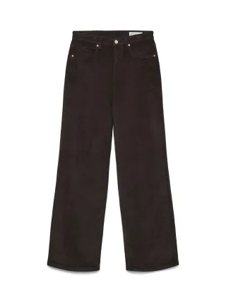 VERO MODA - VMTESSA HR WIDE CORDUROY PANTS GA NOOS Chocolate Torte - Gr. - 32