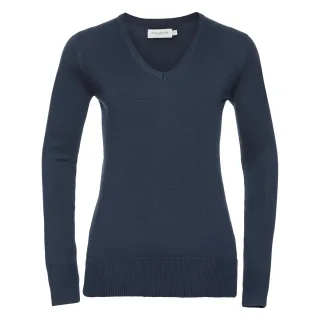 Russell - Pullover mit V-Ausschnitt COLLECTION - Damen (Marineblau)