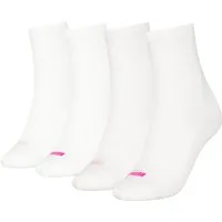 PUMA Socken PUMA WOMEN HEART LOGO SHORT CREW 4P ECOM (4-Paar, 4 Paar) mit buntem Schaftdetail