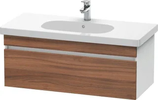 Duravit DuraStyle Waschtischunterbau wandhängend Nussbaum & Weiß Matt 1000x453x398 mm - DS638507918 DS638507918