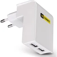 EAXUS 2-Port USB-Ladegerät (2100 mA, 10,5 W, 1-tlg., Universal, Winkelstecker)