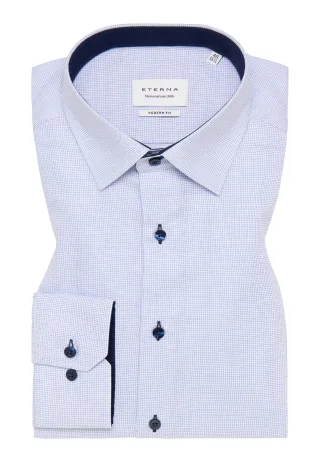 ETERNA - Hemd Langarm hellblau - Gr. - 45/Langarm - 65cm