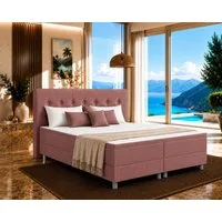 Best for Home Boxbett Neo Sawana Komfortable Bonellfederkernmatratze mit 5 cm Topper (Komplettbett, 4-St., 90x200 120x200 140x200 160x200 180x200 200x200), 7-Zonen-Bonnellfederkernmatratze, ergonomischer Schlafkomfort