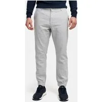 Indicode Leinenhose Herren Blnda Sommerhose Leinen Herrenhose samt dekorativem Gürtel aus Kordeln
