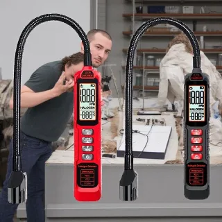 Professional Refrigerant Leak Detector High Sensitivity HVAC Tool Adjustable Settings LED LCD Display Compatible with R2