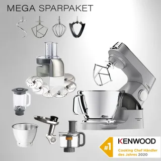Kenwood Küchenmaschine Titanium Chef Baker Silber KVC85.594SI -...