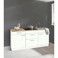 OPTIFIT Küchenzeile Mini, Breite 180 cm, mit Glaskeramik-Kochfeld, mit Arbeitsplatte