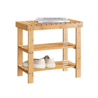 SoBuy Schuhregal, Natur, Holz, 50x45x29 cm, Garderobe, Schuhaufbewahrung, Schuhregale