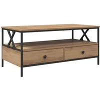 vidaXL Couchtisch Couchtisch Artisan-Eiche 100 x 51 x 45 cm Holzwerkstoff (1-St)