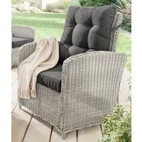 Destiny Loungesessel MERANO, Aluminium, Polyrattan, inkl. Auflagen