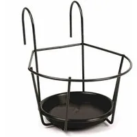 Jardifer Blumentopfuntersetzer Bl-Topfhalter Schwarz 16 cm zum Einhängen, schwarz, 1-tlg.