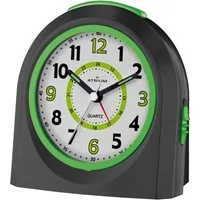 Atrium Kinderwecker A921 Quarzwecker mit fließender Sekunde, Snooze und Licht 10x10 cm