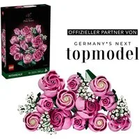 LEGO® Rosa Rosenstrauß (10374), LEGO Botanicals Konstruktionsspielsteine, (789 St), Blumen, Made in Europe