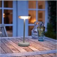Northpoint LED Nachttischlampe Moderne dimmbare Tischlampe 30cm, warmweiß, USB-C, 1800mAh Akku