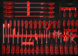 KS Tools Schraubendreher-Satz in Schaumstoffeinlage, 46-tlg - 821.0046
