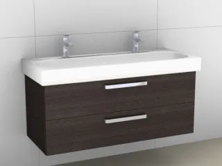 Artiqua 413 Waschtischunterschrank für Citterio 500553 ( ehem. 123520) Graphit Struktur quer, 413-WU 413-WU2L-K106-7070-401