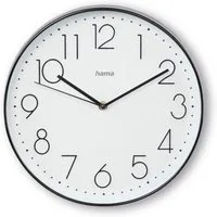 Hama Wanduhr Wanduhr "Korsika", Ø 30 cm, ohne Ticken (geräuscharm)
