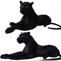 TE-Trend Kuscheltier Panther 80 cm Plüschtier Stofftier Raubkatze Großkatze, ein dekoratives Plüschtier
