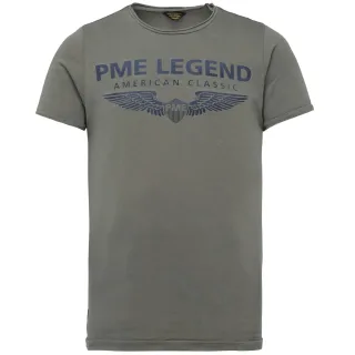 PME Legend - R-neck Single Jersey SS T-shirt dusty olive - Gr. - XL