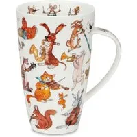 formano Tasse Dunoon, Porzellan, Spülmaschinengeeignet, Mehrfarbig, Tiere, H: 15cm