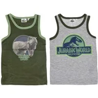 Jurassic World Unterhemd Jurassic World Unterhemden – 2er-Pack Dino Shirts