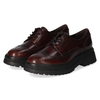 Tamaris Schnürschuhe  Rot - Gr. 37 -  Textil und Synthetik
