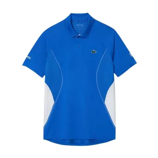 Lacoste - "Tennis x Novak Djokovic" Poloshirt für Herren, Regulär (Blau)