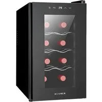 KLAMER Weinkühlschrank 8 Flaschen, Mini Kühlschrank 21 L, 5–18°C Präzisionskühlung, Thermoel…,Präzise Kühlung, UV-Schutz, Thermoelektrisch