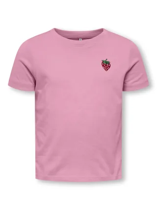KIDS ONLY - KMGVEGA LIFE SS REG EMB TEE BOX JRS NOOS Cashmere Rose - Gr. - 116