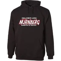 G-graphics Hoodie Ein Leben lang – NÜRNBERG – kämpfen & siegen Unisex Pullover mit einem Motiv für den echten Fan