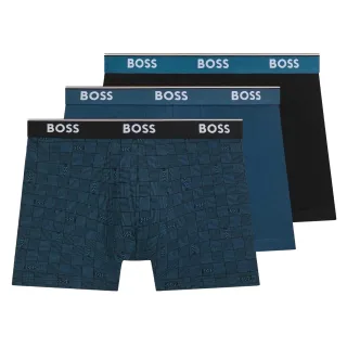 Boss - Boxershorts für Herren (3er-Pack) (Blau/Schwarz)