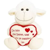 LB H&F Lilienburg Dekofigur Dekofigur Plüschfigur Geschenk Männer Freundin Herz Liebe (Herzform Beste Kollegin Danke Freundin Freund Mann Frau Hochzeitsgeschenk Hochzeit Mama Herzkissen Mutter Verliebte Beste Geschenkidee Valentinstaggeschenk Valenti