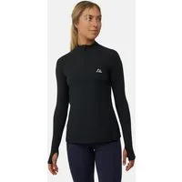 DANISH ENDURANCE Funktionsshirt Half Zip Damen Sport Funktionsshirt mit Dauemnloch & Reflexion, weich & leicht