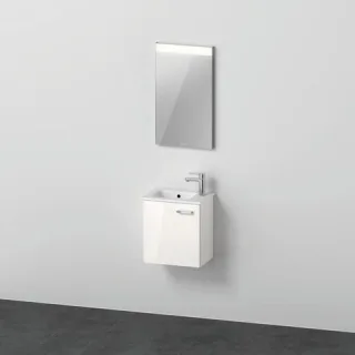 Duravit XBase Möbelwaschtisch mit Waschtischunterbau und Spiegel 400x288x2000 mm - XB0065L4545 XB0065L4545