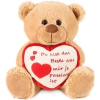 BRUBAKER Kuscheltier Teddybär Du bist das Beste was mir je passiert ist (1-St), kleiner Teddy Bär, Stofftier Plüschtier mit Liebesbotschaft
