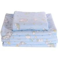 La Bortini Betttuch Baby Wickeltuch Tuch Spucktuch groß Babytuch leichte Babydecke Decke