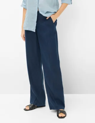 Brax Damen Palazzohose Style MAINE NAVY, dunkelblau, Gr. 46L