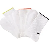 BOSS Businesssocken 3PQS Rib Logo Bam (Packung, 3-Paar) mit Kontraststreifen