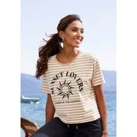 H.I.S T-Shirt gestreift mit Print, Loungewear