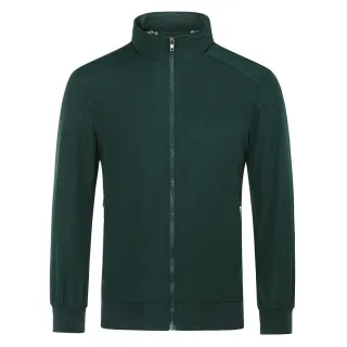 Heren Bomberjack met opstaande kraag, overgangsjack voor de herfst, casual sportjack groen